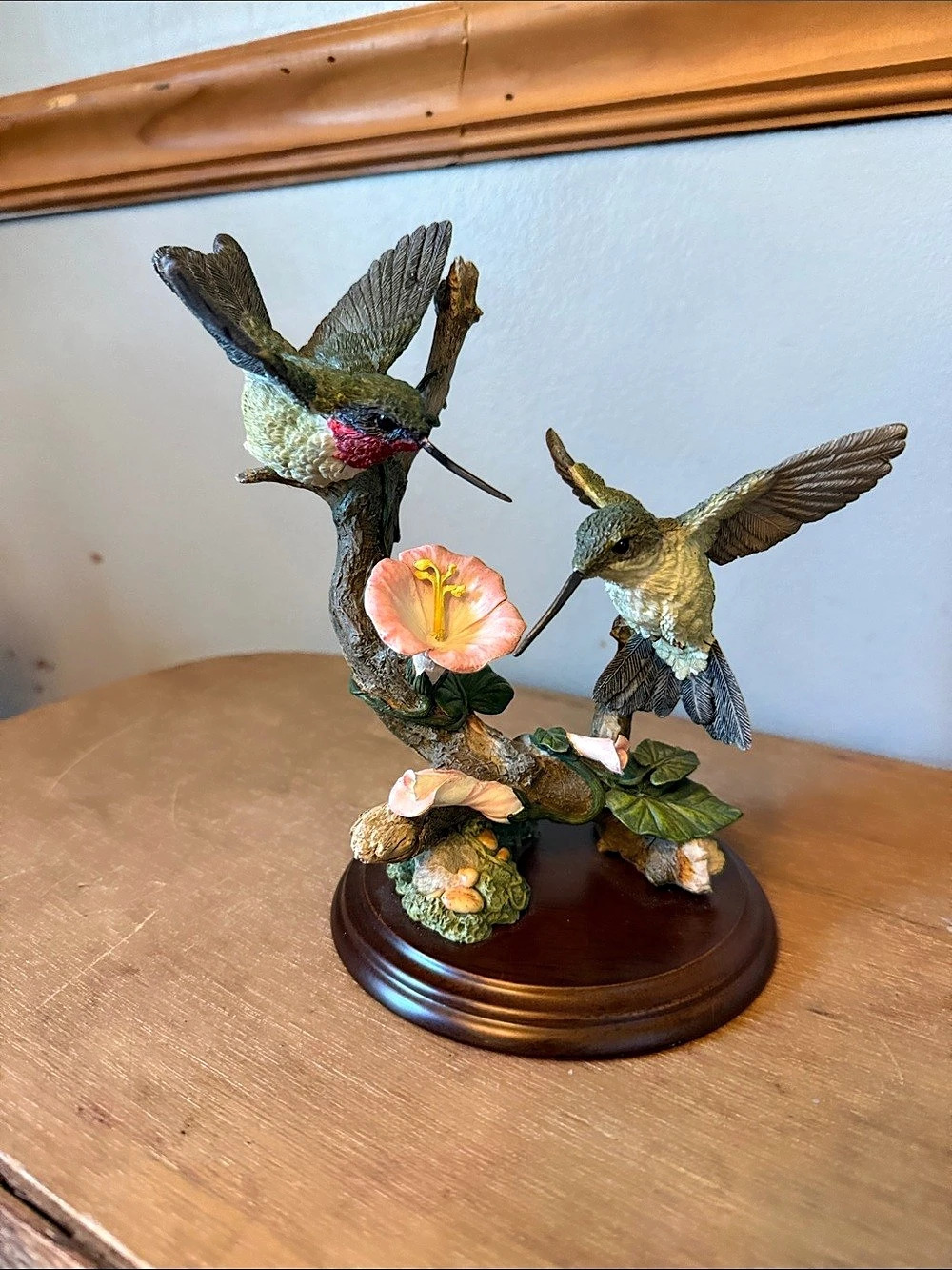 Vintage Country Artists “Ruby Throat Pair” Hummingbird Figurine - Stratford Coll